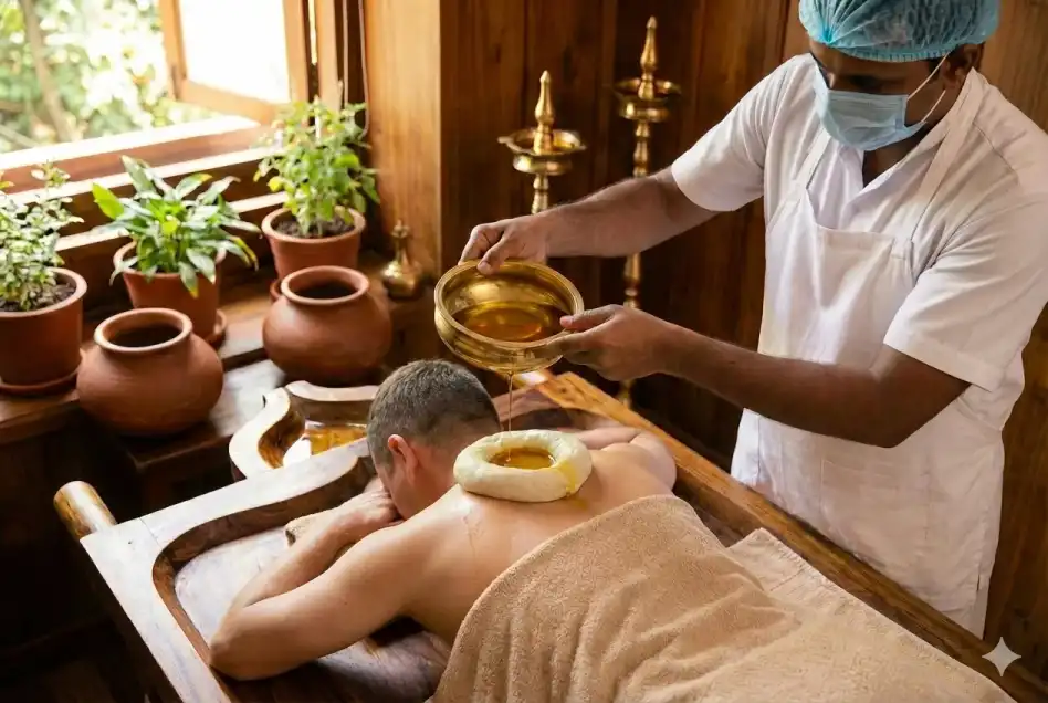 Greeva Vasti Ayurvedic oil retention therapy for neck pain and cervical spondylosis