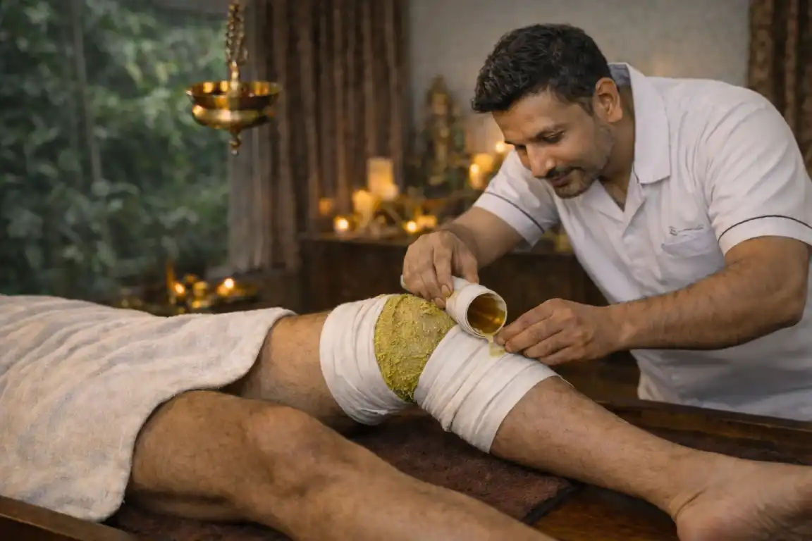 Pooch Ayurvedic localized herbal poultice therapy for joint pain and inflammation