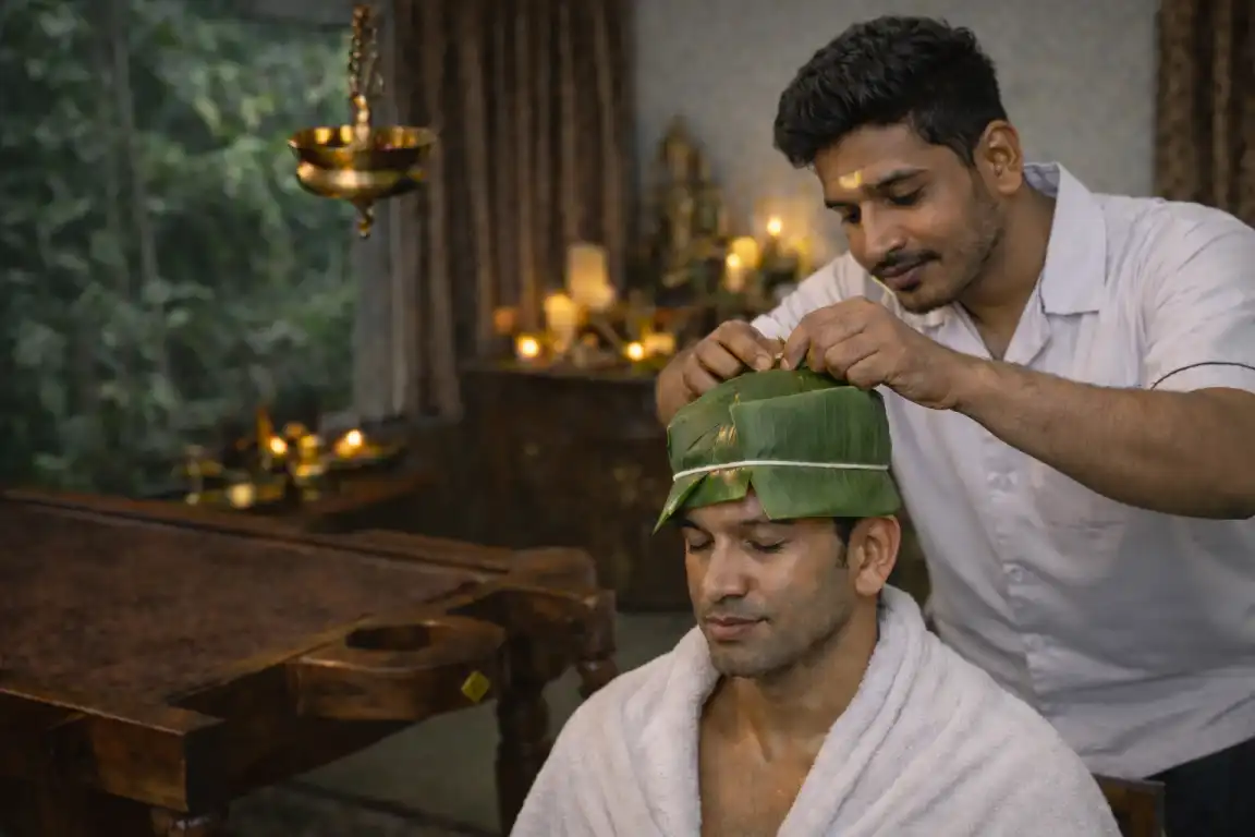 Talapotichil Ayurvedic herbal head therapy for hair fall and migraine